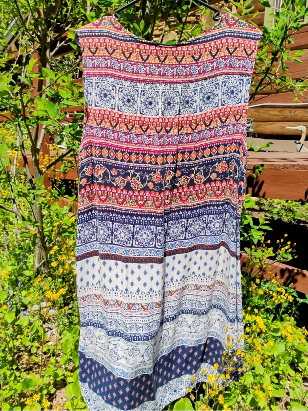 Multicolor Patterned Dress - Picture 2 of 8